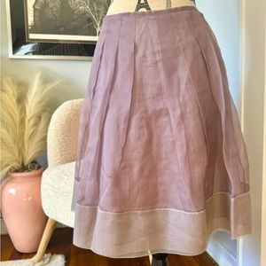 BCBG Maxazria RUNWAY size 2 pocketed Lilac organza Skirt
